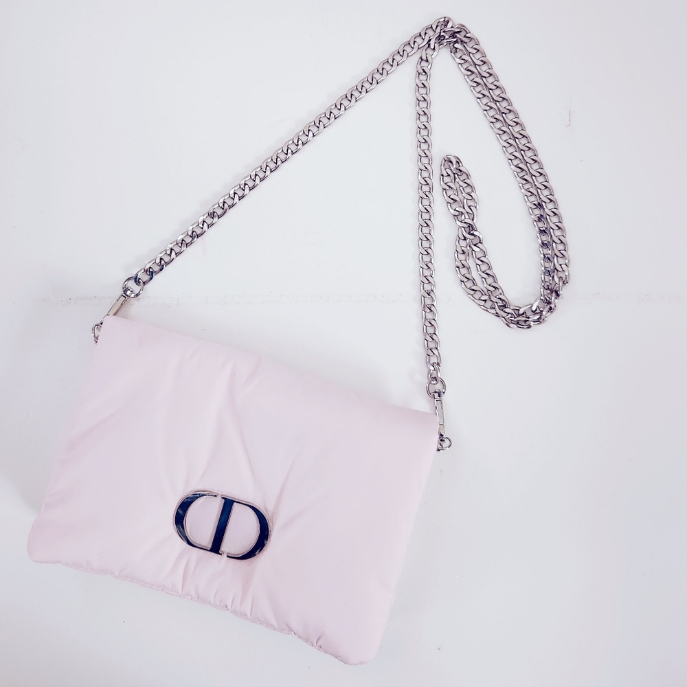 Dior Pink Pouch with Chain